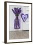 Lavender, Blossoms, Vase, Heart-Andrea Haase-Framed Photographic Print