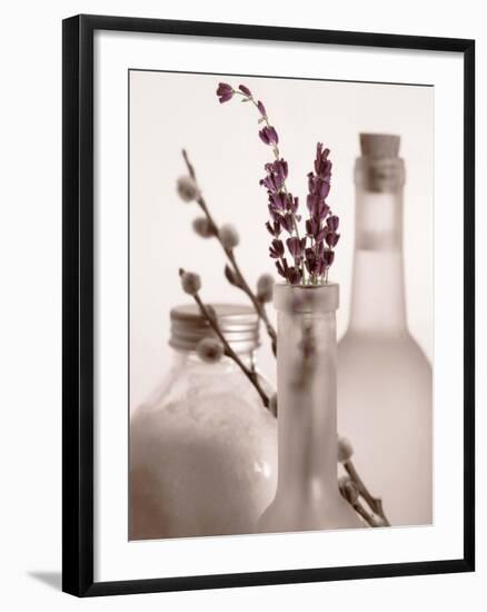 Lavender Bottles-Julie Greenwood-Framed Art Print