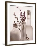 Lavender Bottles-Julie Greenwood-Framed Art Print