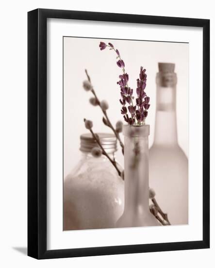 Lavender Bottles-Julie Greenwood-Framed Art Print