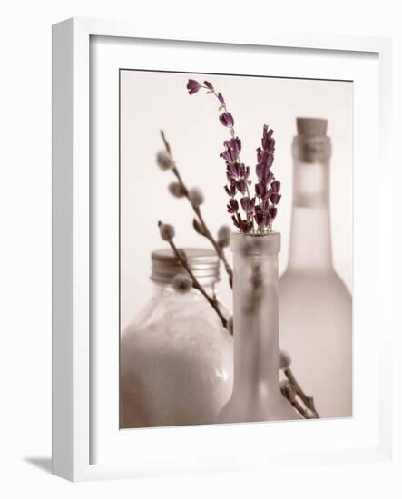 Lavender Bottles-Julie Greenwood-Framed Art Print