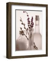 Lavender Bottles-Julie Greenwood-Framed Art Print