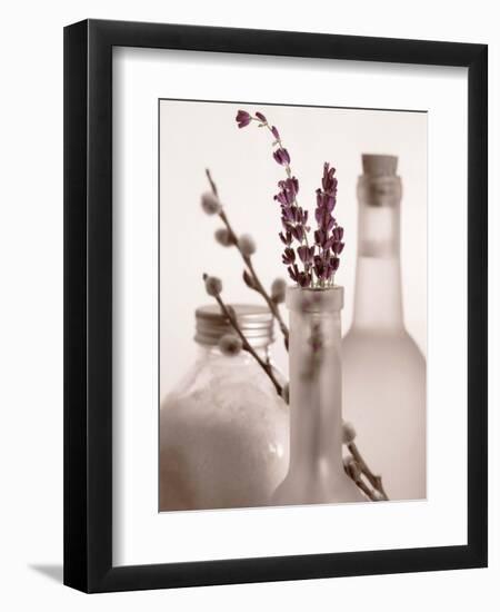 Lavender Bottles-Julie Greenwood-Framed Art Print