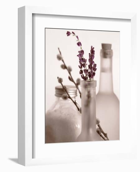 Lavender Bottles-Julie Greenwood-Framed Art Print