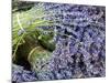 Lavender Bundles for Sale in Roussillon, Sault, Provence, France-Nadia Isakova-Mounted Photographic Print