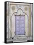 Lavender colored door, Taj Mahal, Agra, India-Adam Jones-Framed Stretched Canvas