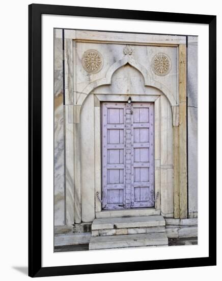 Lavender colored door, Taj Mahal, Agra, India-Adam Jones-Framed Photographic Print