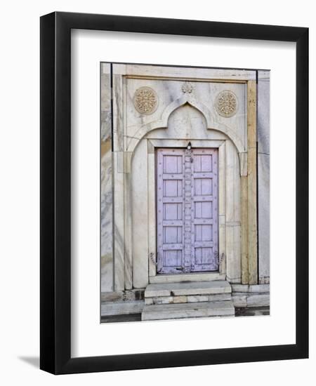 Lavender colored door, Taj Mahal, Agra, India-Adam Jones-Framed Photographic Print