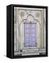 Lavender colored door, Taj Mahal, Agra, India-Adam Jones-Framed Stretched Canvas