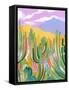 Lavender Desert I-Laura Marr-Framed Stretched Canvas