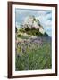 Lavender Field in Front of Ruins of Fortress on a Rock, Les Baux-De-Provence, Bouches-Du-Rhone-null-Framed Photographic Print