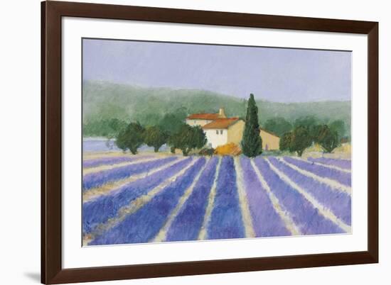 Lavender Field Near St Tropez-Hazel Barker-Framed Giclee Print