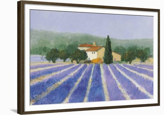 Lavender Field Near St Tropez-Hazel Barker-Framed Giclee Print