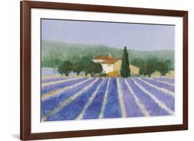 Lavender Field Near St Tropez-Hazel Barker-Framed Giclee Print