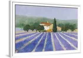 Lavender Field Near St Tropez-Hazel Barker-Framed Giclee Print