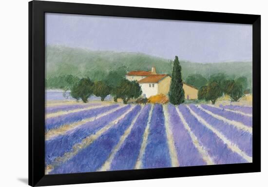 Lavender Field Near St Tropez-Hazel Barker-Framed Giclee Print