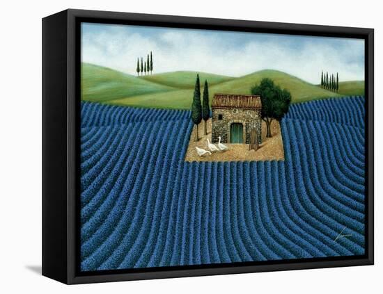 Lavender Field-Lowell Herrero-Framed Stretched Canvas