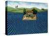 Lavender Field-Lowell Herrero-Stretched Canvas