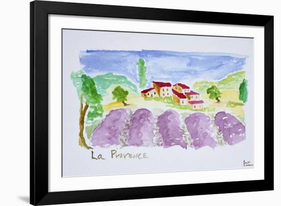 Lavender fields, Abbaye de Senanque, Provence, France-Richard Lawrence-Framed Photographic Print