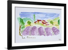 Lavender fields, Abbaye de Senanque, Provence, France-Richard Lawrence-Framed Photographic Print