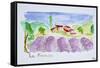 Lavender fields, Abbaye de Senanque, Provence, France-Richard Lawrence-Framed Stretched Canvas