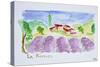Lavender fields, Abbaye de Senanque, Provence, France-Richard Lawrence-Stretched Canvas