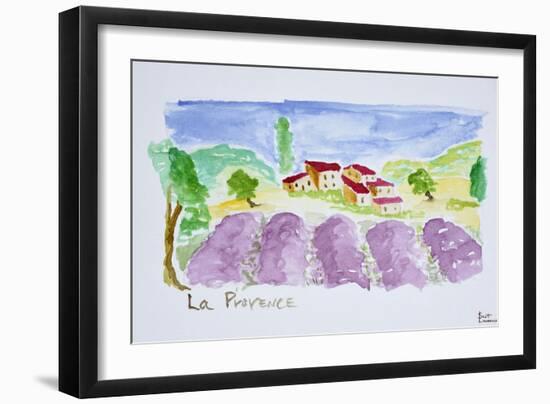 Lavender fields, Abbaye de Senanque, Provence, France-Richard Lawrence-Framed Photographic Print