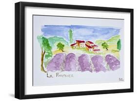 Lavender fields, Abbaye de Senanque, Provence, France-Richard Lawrence-Framed Photographic Print