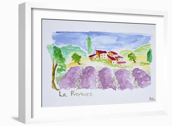 Lavender fields, Abbaye de Senanque, Provence, France-Richard Lawrence-Framed Photographic Print