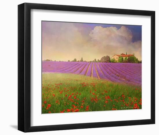 Lavender Fields II-Chris Vest-Framed Art Print