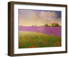 Lavender Fields II-Chris Vest-Framed Art Print