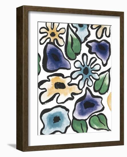 Lavender Flower Burst II-Elizabeth Medley-Framed Art Print