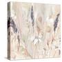 Lavender Flower Field I-Annie Warren-Stretched Canvas