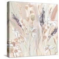 Lavender Flower Field II-Annie Warren-Stretched Canvas