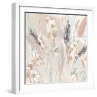 Lavender Flower Field II-Annie Warren-Framed Art Print