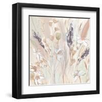 Lavender Flower Field II-Annie Warren-Framed Art Print