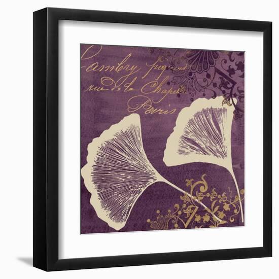 Lavender Ginkgo-Booker Morey-Framed Art Print
