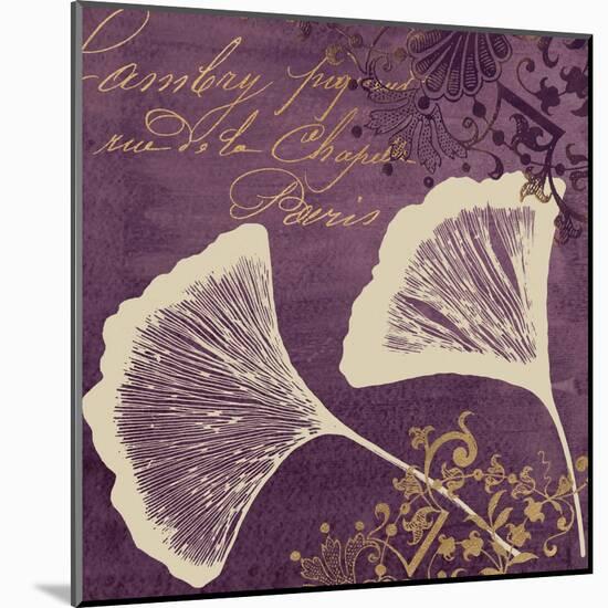 Lavender Ginkgo-Booker Morey-Mounted Art Print