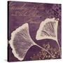 Lavender Ginkgo-Booker Morey-Stretched Canvas