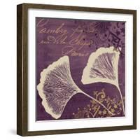 Lavender Ginkgo-Booker Morey-Framed Art Print