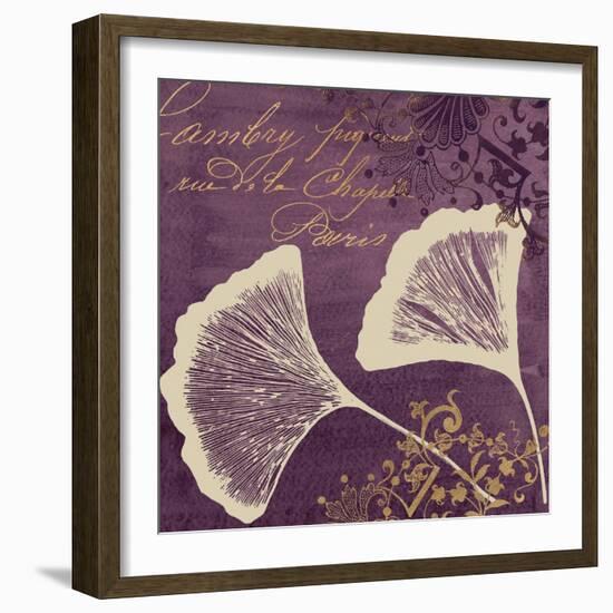 Lavender Ginkgo-Booker Morey-Framed Art Print