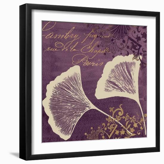 Lavender Ginkgo-Booker Morey-Framed Art Print