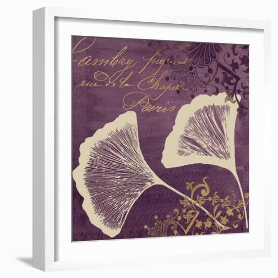 Lavender Ginkgo-Booker Morey-Framed Art Print