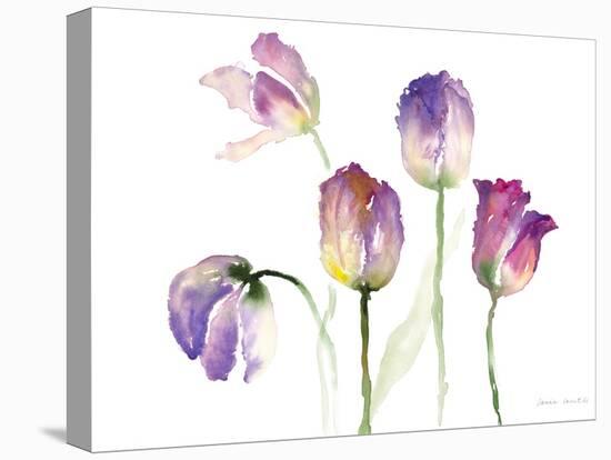 Lavender Hues Tulips II-Lanie Loreth-Stretched Canvas