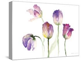 Lavender Hues Tulips II-Lanie Loreth-Stretched Canvas