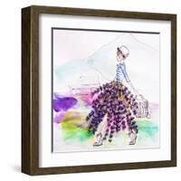 Lavender Lady-Meredith Wing-Framed Art Print