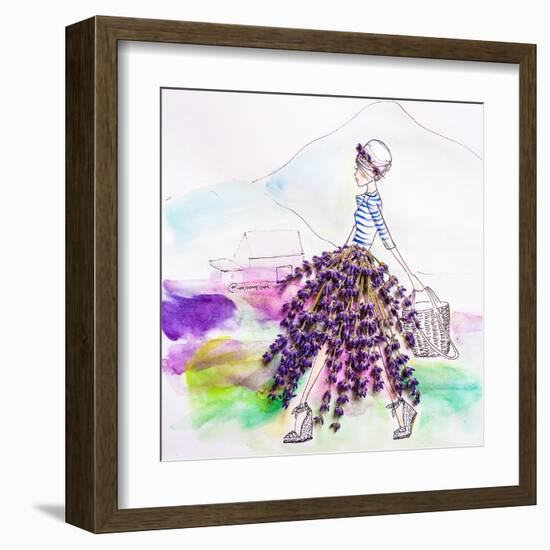 Lavender Lady-Meredith Wing-Framed Art Print