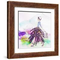 Lavender Lady-Meredith Wing-Framed Art Print