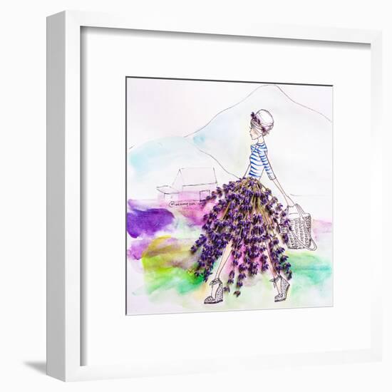 Lavender Lady-Meredith Wing-Framed Art Print