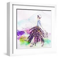 Lavender Lady-Meredith Wing-Framed Art Print